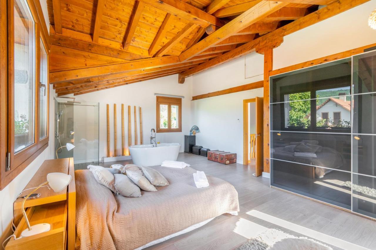 Casa Patxi, Espectacular Casa Rural Proxima A Pamplona Larrasoana Luaran gambar