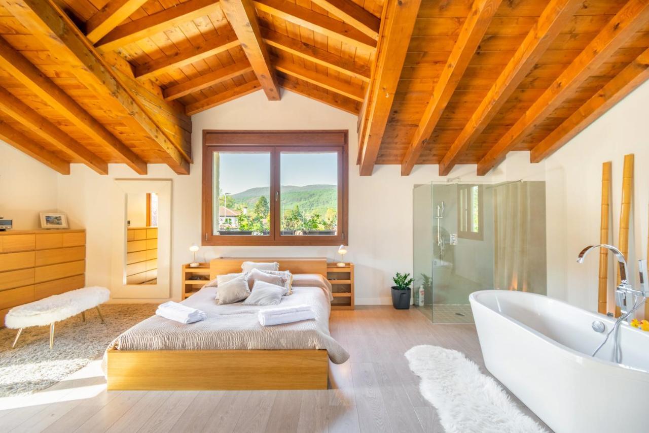 Casa Patxi, Espectacular Casa Rural Proxima A Pamplona Larrasoana Luaran gambar